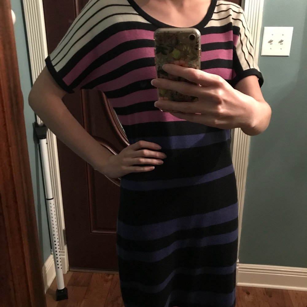 Striped Sweater dress